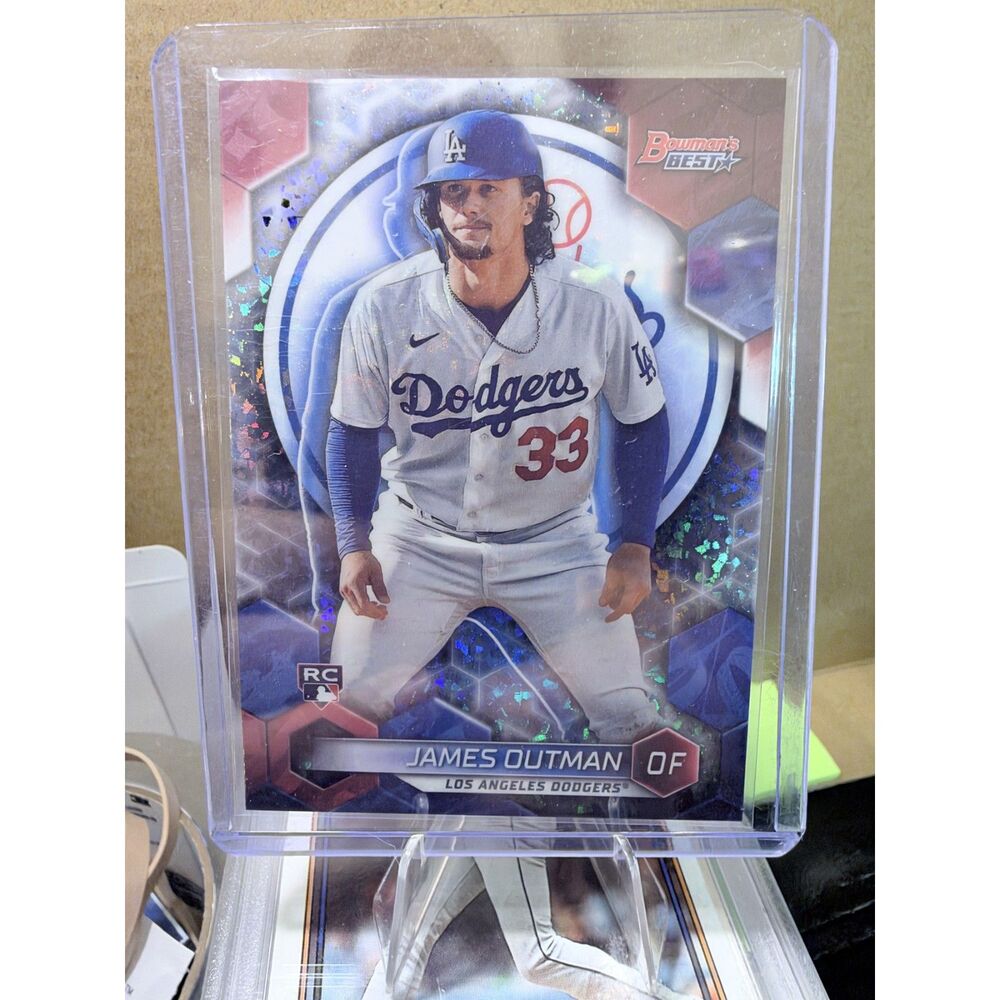 2023 Bowman's Best James Outman RC Mini Diamond Refractor /299 #63 Dodgers